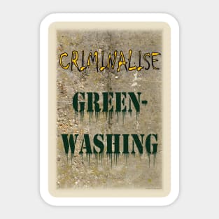 Greenwashing 01. Sticker